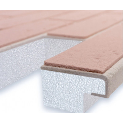 Термопанель под клинкер СВЕТЛО-РОЗОВЫЙ 1374х580 мм 40 мм Термопанель под клинкер СВЕТЛО-РОЗОВЫЙ 1374х580 мм 40 мм