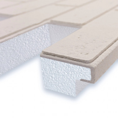 Термопанель под клинкер БЕЛЫЙ ОПАЛ 1374х580 мм 40 мм Термопанель под клинкер БЕЛЫЙ ОПАЛ 1374х580 мм 40 мм