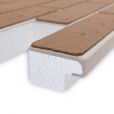 Термопанель под клинкер БЕЖЕВЫЙ 1374х580 мм 40 мм Термопанель под клинкер БЕЖЕВЫЙ 1374х580 мм 40 мм