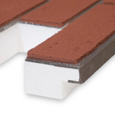 Термопанель под клинкер КРАСНАЯ ГЛИНА 1374х580 мм 40 мм Термопанель под клинкер КРАСНАЯ ГЛИНА 1374х580 мм 40 мм