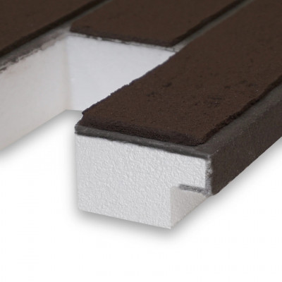 Термопанель под клинкер ГОРЬКИЙ ШОКОЛАД 1374х580 мм 40 мм Термопанель под клинкер ГОРЬКИЙ ШОКОЛАД 1374х580 мм 40 мм