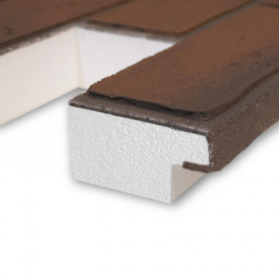 Термопанель под кирпич ГРАФИТ БИСТР 1480х580 мм 40 мм