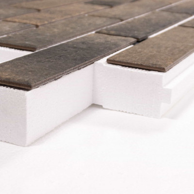 Термопанель ППС Beryoza Ceramica Arfak Коричневый 40 мм за м2