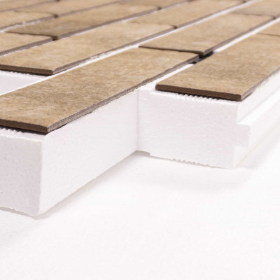 Термопанель ППС Beryoza Ceramica Akita Бежевый 40 мм за м2