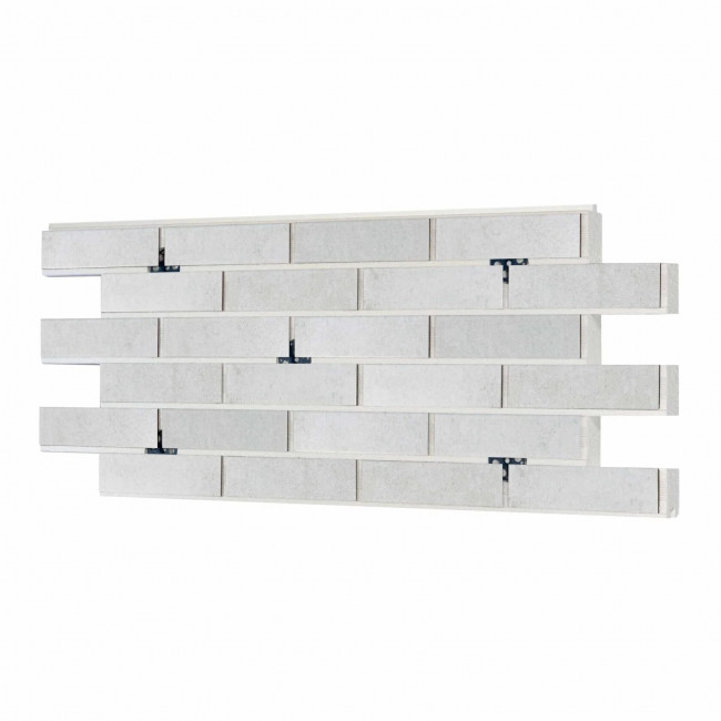 Термопанель ППС Керамин Юта 1 Светло-серый 40 мм за м2