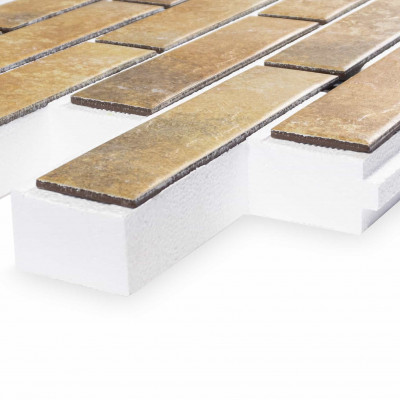 Термопанель ППС Керамин Орегон 3 Темно-бежевый 40 мм за м2