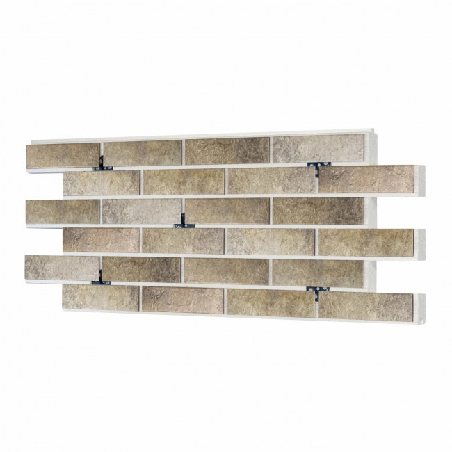 Термопанель ППС Керамин Орегон 2 Серо-бежевый 40 мм за м2