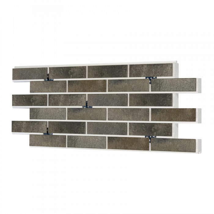 Термопанель ППС Керамин Орегон 1 Серый 40 мм за м2