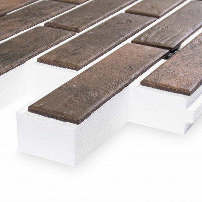 Термопанель ППС Керамин Иллинойс 3 Бежевый 40 мм за м2