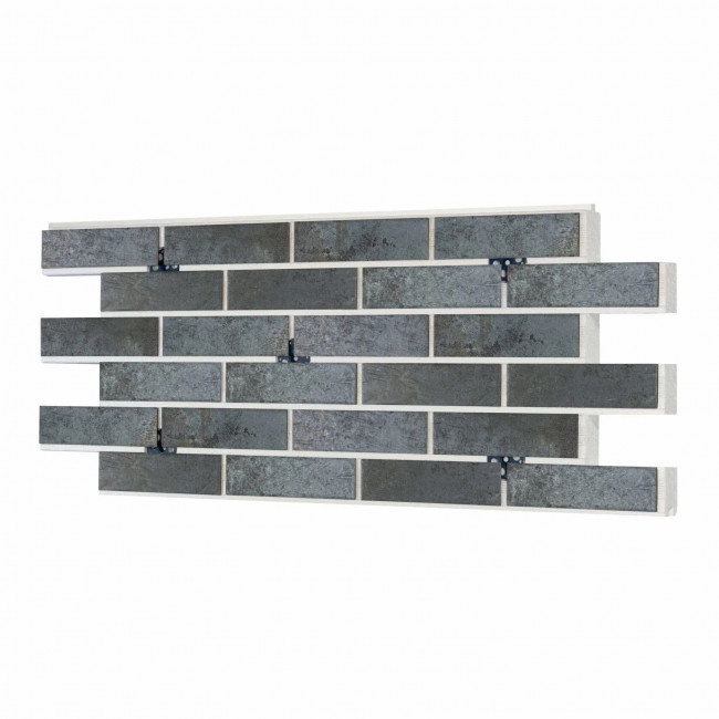 Термопанель ППС Керамин Иллинойс 2 Серый 40 мм за м2