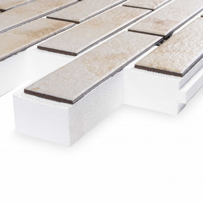 Термопанель ППС Керамин Айдахо 3 Бежевый 40 мм за м2