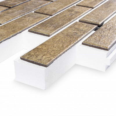 Термопанель ППС Керамин Теннесси 3 Светло-коричневый 40 мм за м2