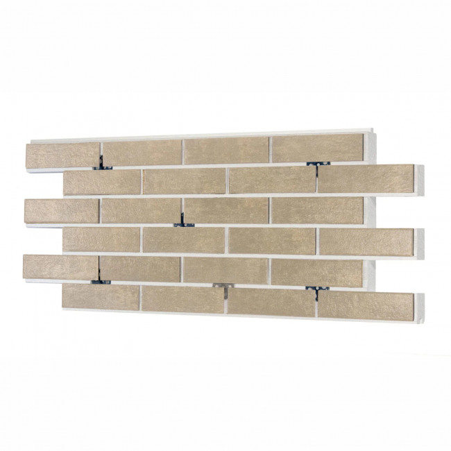 Термопанель ППС Керамин Теннесси 2 Светло-бежевый 40 мм за м2