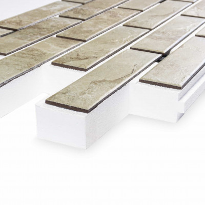 Термопанель ППС Керамин Колорадо 3 Бежевый 40 мм за м2