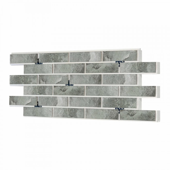 Термопанель ППС Керамин Колорадо 2 Серый 40 мм за м2