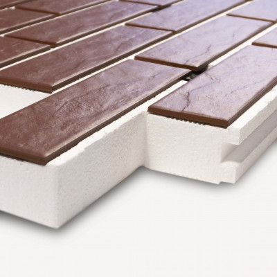 Термопанель ППС Cerrad Country Burgund Rustiko 40 мм за м2